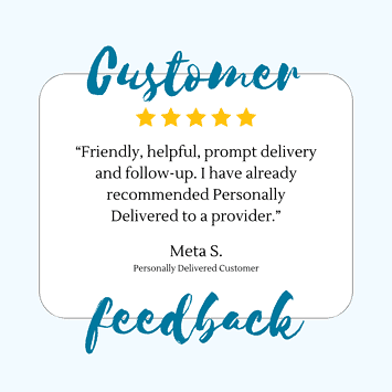 Customer testimonial expressing how friendly and helpful our services are.
