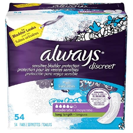 Always Discreet For Sensitive Bladder Liners Pads - Choose Yours