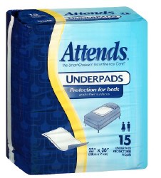 Simplicity Basic Underpad, Disposable, Light Absorbency, 23 x 36 inch - Case/150