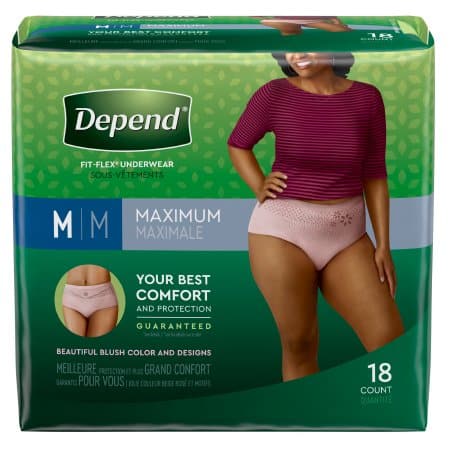 Depend For Women Underwear, Maximum Absorbency, L, 17 Count